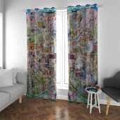 Floydworld Amusement Parks Pink Floyd Album Collage Tapestry Window Curtain Wcc - OtherBrick