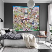 Floydworld Amusement Parks Pink Floyd Album Collage Tapestry Tpt Lc - OtherBrick