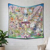 Floydworld Amusement Parks Pink Floyd Album Collage Tapestry Tpt Pd - OtherBrick