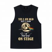 I Am Old But Pink Floyd On Stage Dark Side Of The Moon Front Tank Black - OtherBrick