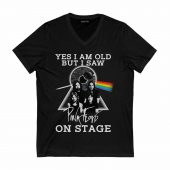 I Am Old But Pink Floyd On Stage Pulse Eye Front Vneck Black - OtherBrick