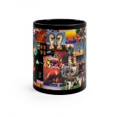 Pink Floyd Album Collage Coffee Black Mug Front - OtherBrick
