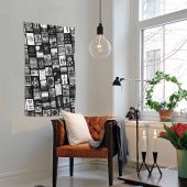 Pink Floyd Artwork Poster Collage Black White Tapestry B - OtherBrick