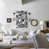 Pink Floyd Artwork Poster Collage Black White Tapestry Z - OtherBrick