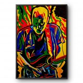 Pink Floyd Canvas David Gilmour Legend Abstract Art Main - OtherBrick
