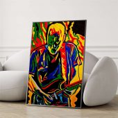 Pink Floyd Canvas David Gilmour Legend Abstract Artmk - OtherBrick