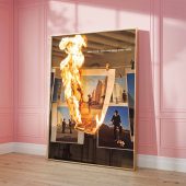 Pink Floyd Poster - Wish You Were Here Burning Fire SACD Pink Floyd Poster - Wish You Were Here Burning Fire SACD