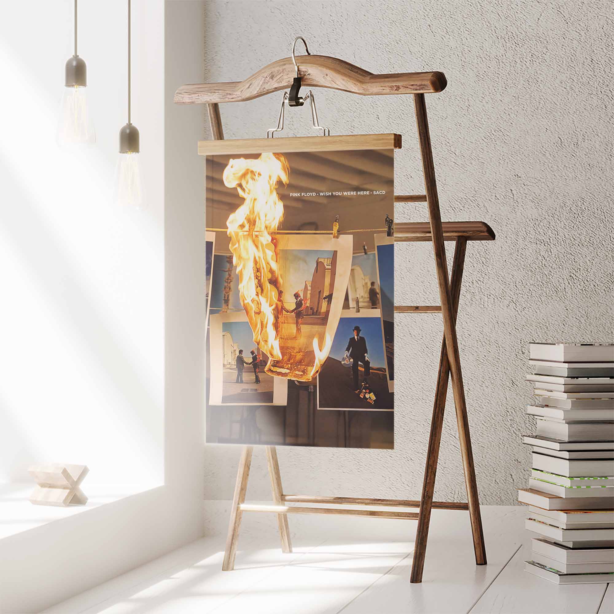 Pink Floyd Poster - Wish You Were Here Burning Fire SACD Pink Floyd Poster - Wish You Were Here Burning Fire SACD