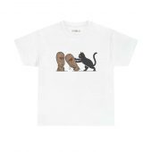 Pink Floyd Shirt Cat Pushing Division Bell Over Funny White - OtherBrick