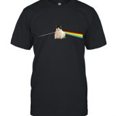 Pink Floyd Shirt Chonky Chubby Cat The Dark Side Of The Meow Tee - OtherBrick