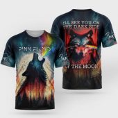 Pink Floyd Shirt The Dark Side Of The Moon X Wolf Lord Of The Night Tshirt - OtherBrick