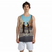 Pink Floyd Shirt Wish You Were Here Burning Fire Mockup Men Tank 3d - OtherBrick