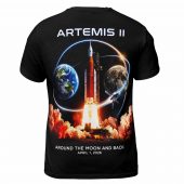 Pink Floyd Shirt – Artemis Ii Dark Side Of The Moon Space Mission 2026 Shirt Back - OtherBrick