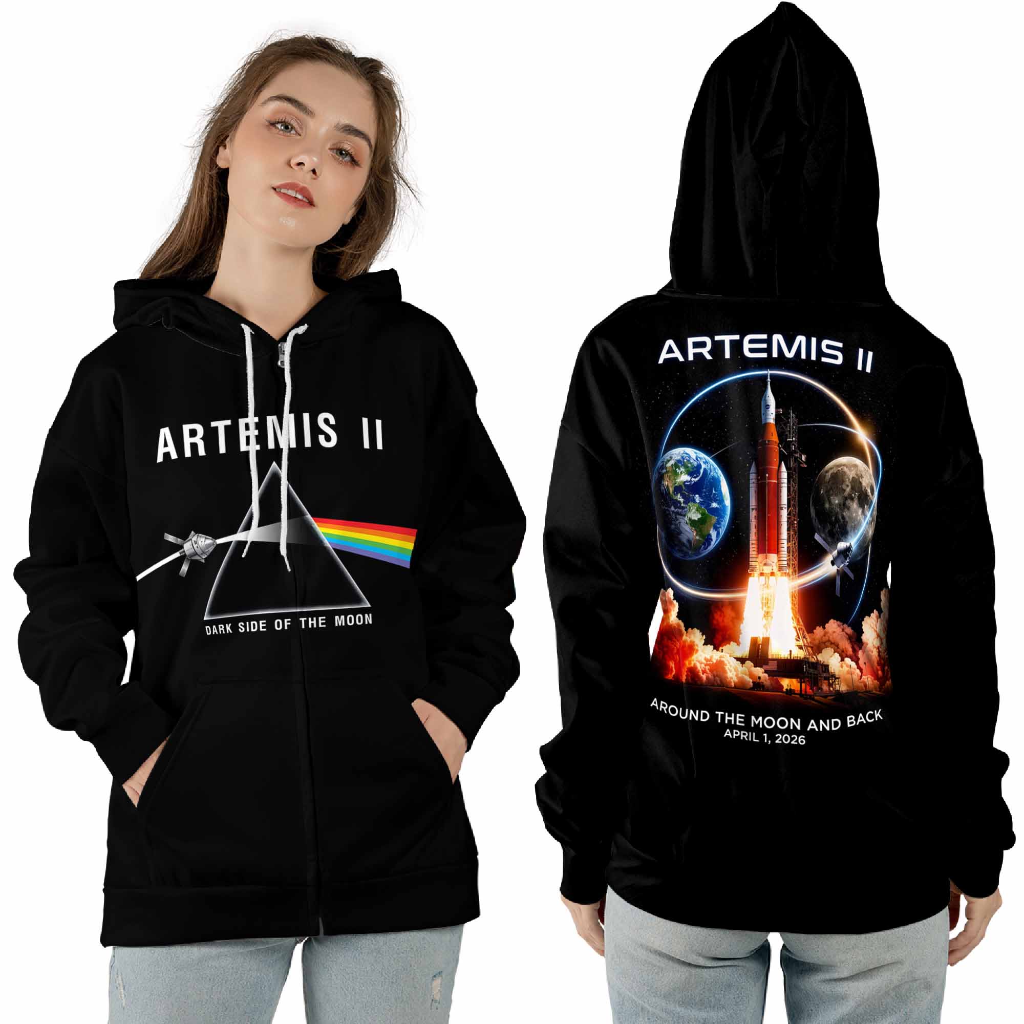 Pink Floyd Shirt - Artemis II Dark Side Of The Moon Space Mission 2026 Pink Floyd Shirt - Artemis II Dark Side Of The Moon Space Mission 2026