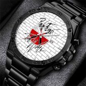 Pink Floyd The Wall Hammer Gentleman Powermatic Silver Watch Black - OtherBrick