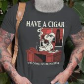 Snoopy Have A Cigar Welcome To The Machine Pink Floyd Shirt Old Man - OtherBrick
