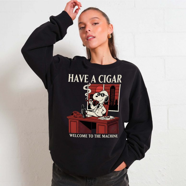 Snoopy Have A Cigar Welcome To The Machine Pink Floyd Shirt