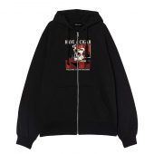 Snoopy Have A Cigar Welcome To The Machine Front Ziphoodie Black - OtherBrick