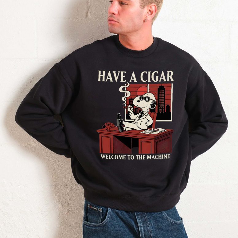 Snoopy Have A Cigar Welcome To The Machine Pink Floyd Shirt