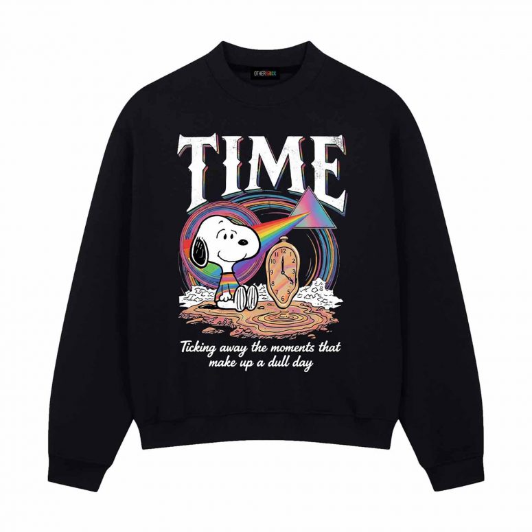 Snoopy Time Ticking Away The Moments That Make Up A Dull Day Pink Floyd Shirt