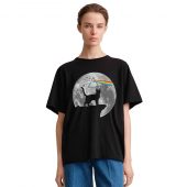 The Shadow Cat Dark Side Of The Moon Front Shirt Woman Black 1 - OtherBrick