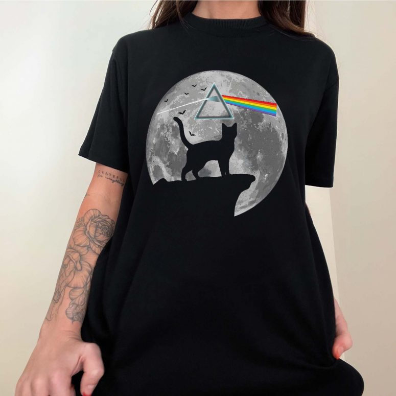 The Shadow Cat Dark Side Of The Moon Pink Floyd Shirt The Shadow Cat Dark Side Of The Moon Pink Floyd Shirt
