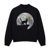 The Shadow Cat Dark Side Of The Moon Front Sweatshirt Black - OtherBrick