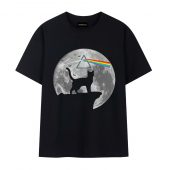 The Shadow Cat Dark Side Of The Moon Front Tshirt Black - OtherBrick