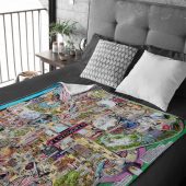 Velveteen Plush Blanket B - OtherBrick