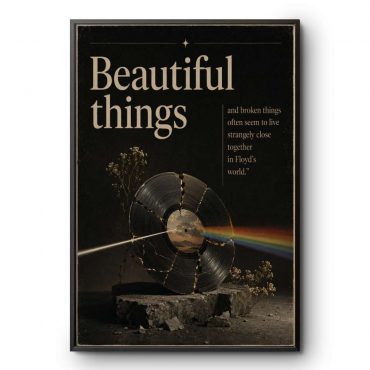 Pink Floyd Canvas - Beautiful Things And Broken Things Dark Side Of The Moon