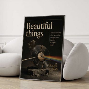 Pink Floyd Canvas - Beautiful Things And Broken Things Dark Side Of The Moon