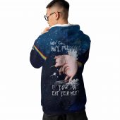 How Can You Have Any Pudding If You Dont Eat Yer Meat Flower Hoodie Back - OtherBrick