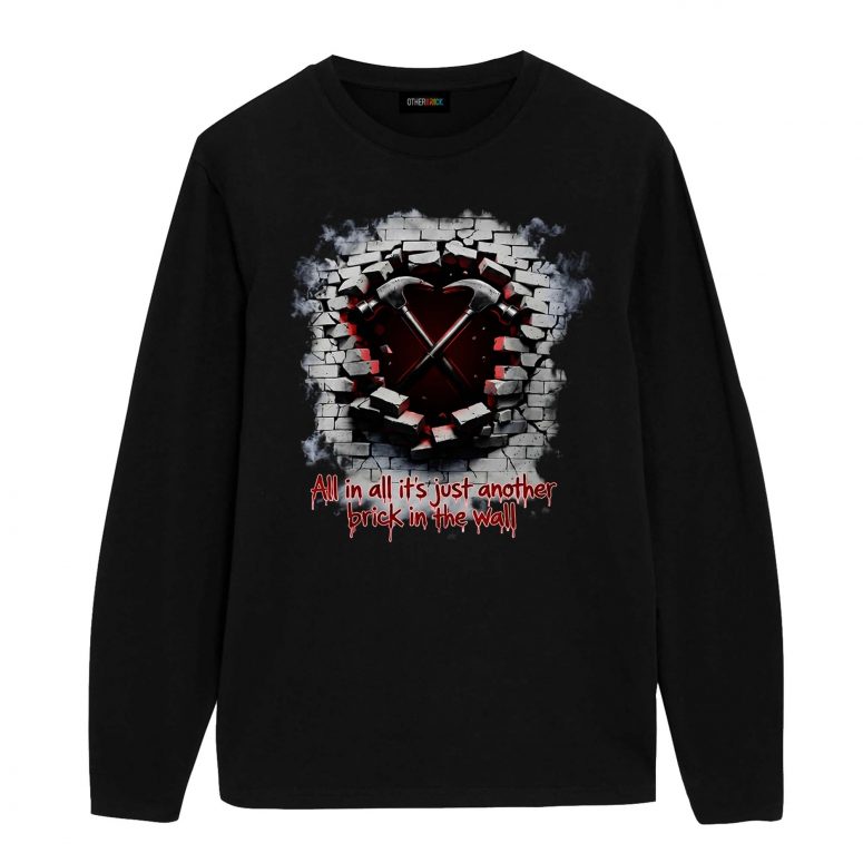 Pink Floyd Shirt - All In All It's Just Another Brick In The Wall Hammer Pink Floyd Shirt - All In All It's Just Another Brick In The Wall Hammer