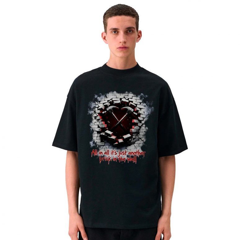 Pink Floyd Shirt - All In All It's Just Another Brick In The Wall Hammer Pink Floyd Shirt - All In All It's Just Another Brick In The Wall Hammer