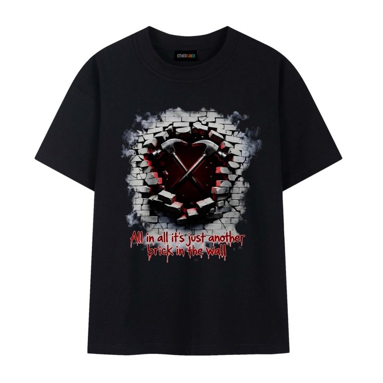 Pink Floyd Shirt - All In All It's Just Another Brick In The Wall Hammer Pink Floyd Shirt - All In All It's Just Another Brick In The Wall Hammer