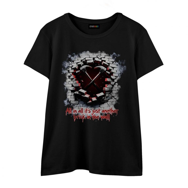 Pink Floyd Shirt - All In All It's Just Another Brick In The Wall Hammer Pink Floyd Shirt - All In All It's Just Another Brick In The Wall Hammer