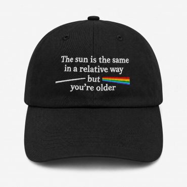 Pink Floyd Dad Cap Embroidered Hat - The Sun Is The Same In A Relative Way
