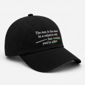 Pink Floyd Dad Cap Embroidered Hat - The Sun Is The Same In A Relative Way