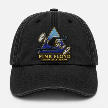 Pink Floyd Dad Cap Embroidered Hat -Time Dark Side Of The Moon Pink Floyd Dad Cap Embroidered Hat -Time Dark Side Of The Moon