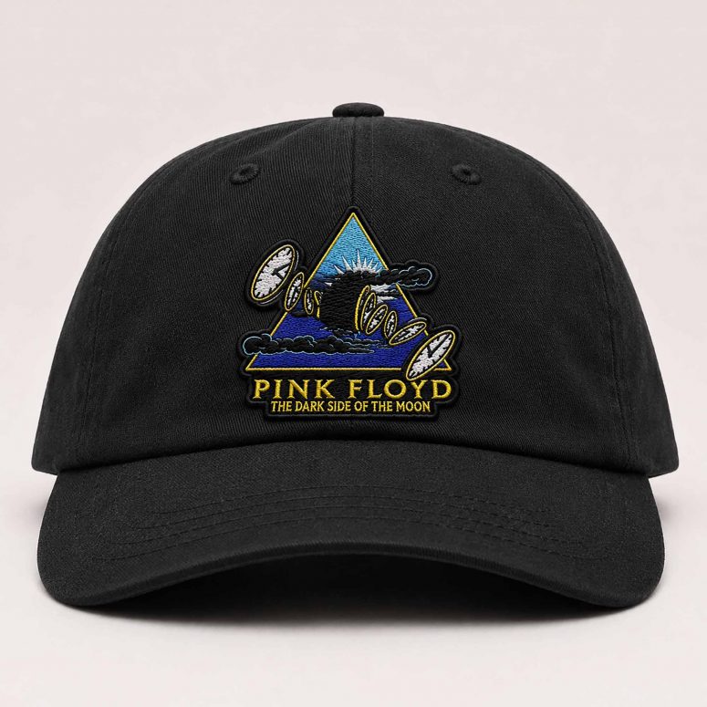 Pink Floyd Dad Cap Embroidered Hat -Time Dark Side Of The Moon Pink Floyd Dad Cap Embroidered Hat -Time Dark Side Of The Moon