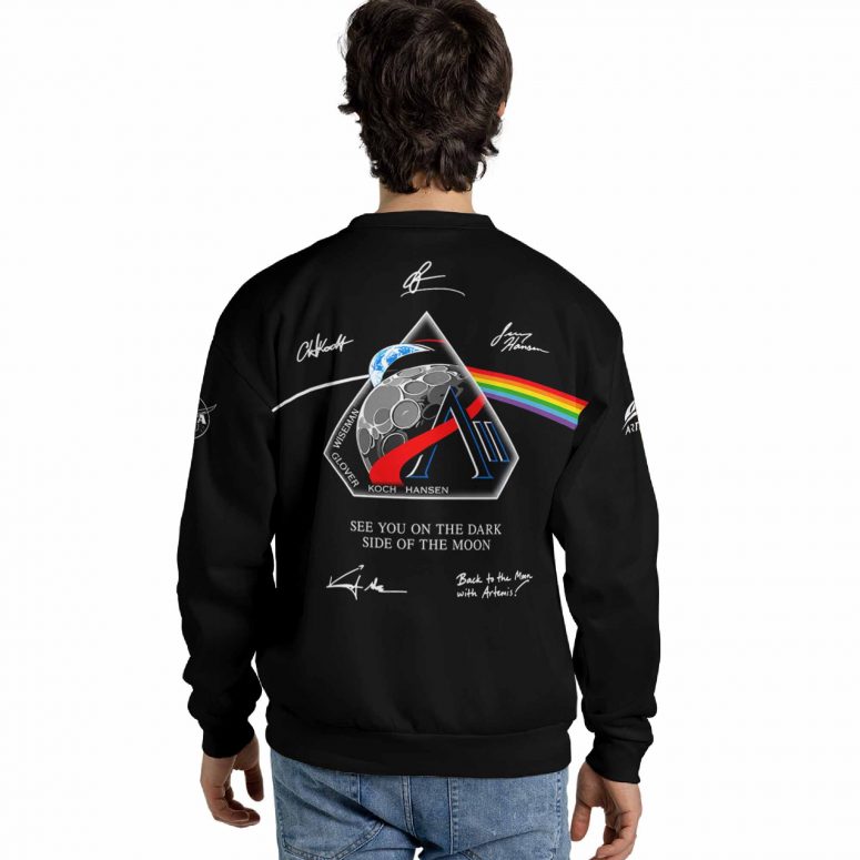 Pink Floyd Shirt - Artemis II Dark Side Of The Moon Astronauts Signed