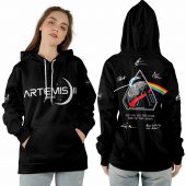 Pink Floyd Shirt - Artemis II Dark Side Of The Moon Astronauts Signed