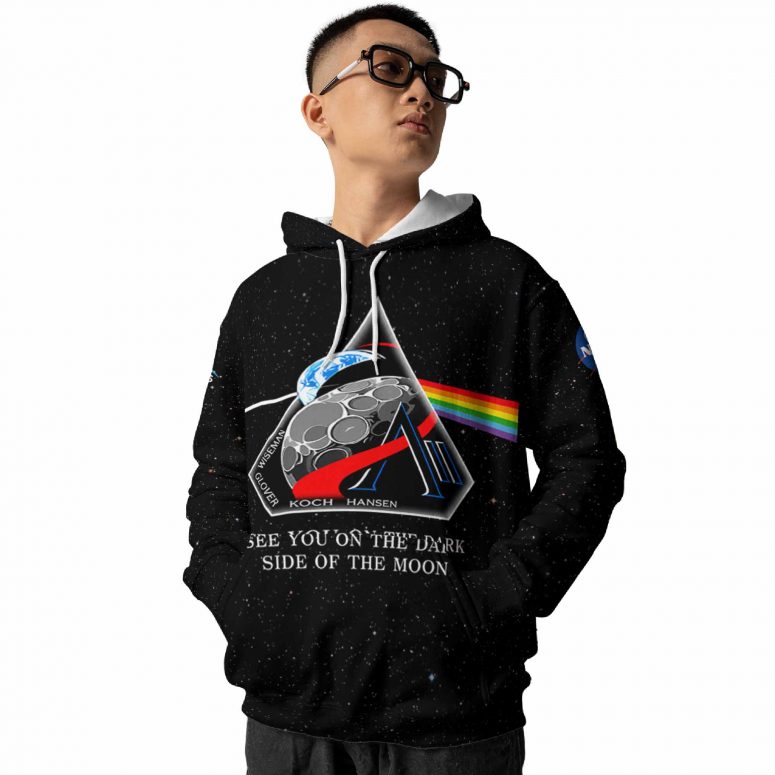 Pink Floyd Shirt - Artemis II See You On The Dark Side Of The Moon Crew Space