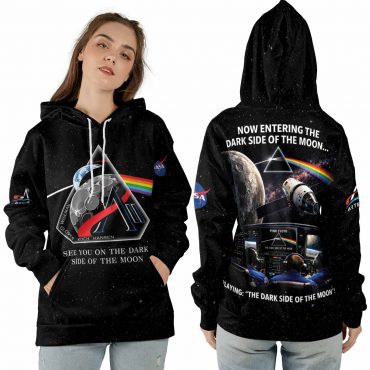 Pink Floyd Shirt - Artemis II See You On The Dark Side Of The Moon Crew Space