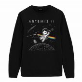 Pink Floyd Shirt - Funny Cat Astronaut Artemis 2 Dark Side Of The Moon