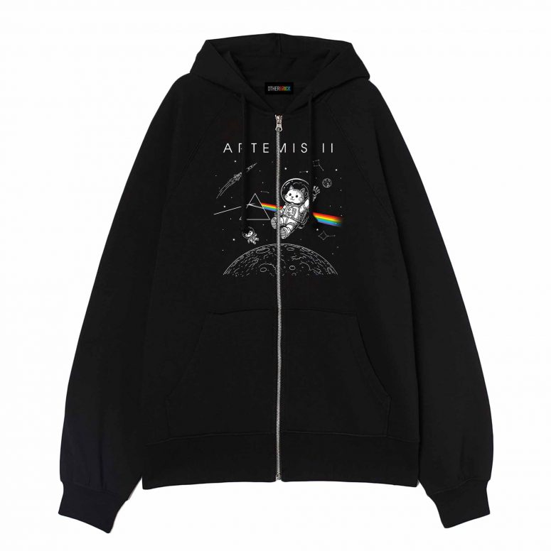 Pink Floyd Shirt - Funny Cat Astronaut Artemis 2 Dark Side Of The Moon
