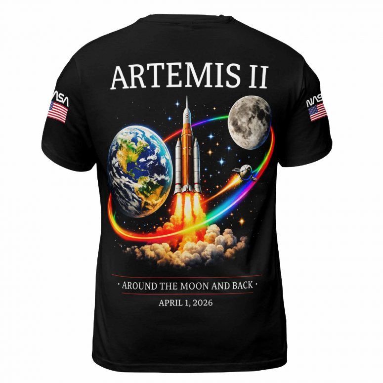 Pink Floyd Shirt - NASA Artemis II Dark Side Of The Moon 1st April 2026 Pink Floyd Shirt - NASA Artemis II Dark Side Of The Moon 1st April 2026