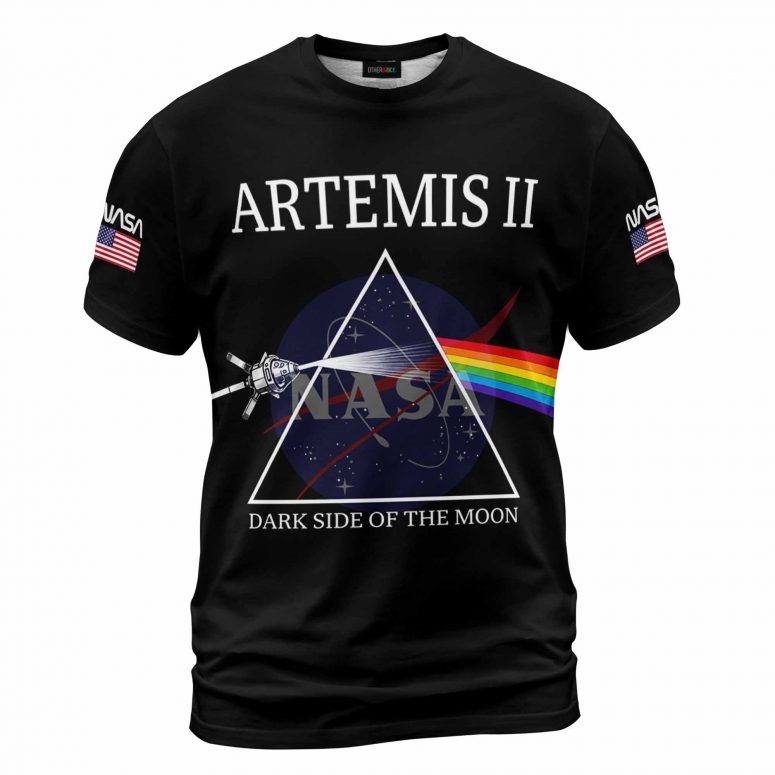 Pink Floyd Shirt - NASA Artemis II Dark Side Of The Moon 1st April 2026 Pink Floyd Shirt - NASA Artemis II Dark Side Of The Moon 1st April 2026