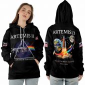 Pink Floyd Shirt - NASA Artemis II Dark Side Of The Moon 1st April 2026
