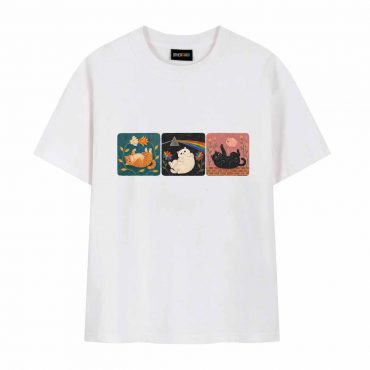 Pink Floyd Shirt - Three Cats Gouache Picture Book DSOTM